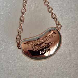 Tiffany & Co. Rose Gold Bean Necklace